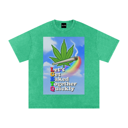 Oversize Tee WEED / S LGBTQ Baked Premium Oversized Tee ~ GAYSBIE PREMIUM MATERIALS