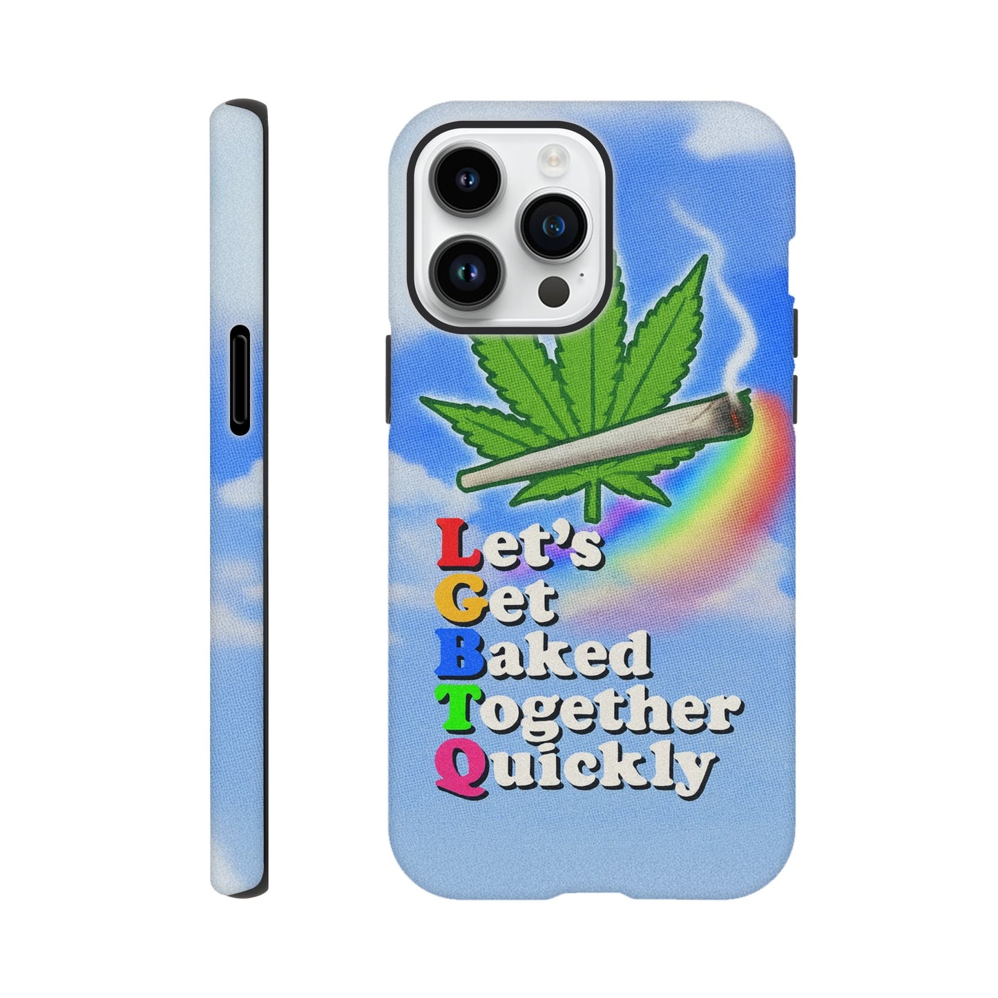 iPhone Case iPhone 14 Pro Max LGBTQ Baked Tough iPhone Case ~ GAYSBIE PREMIUM MATERIALS