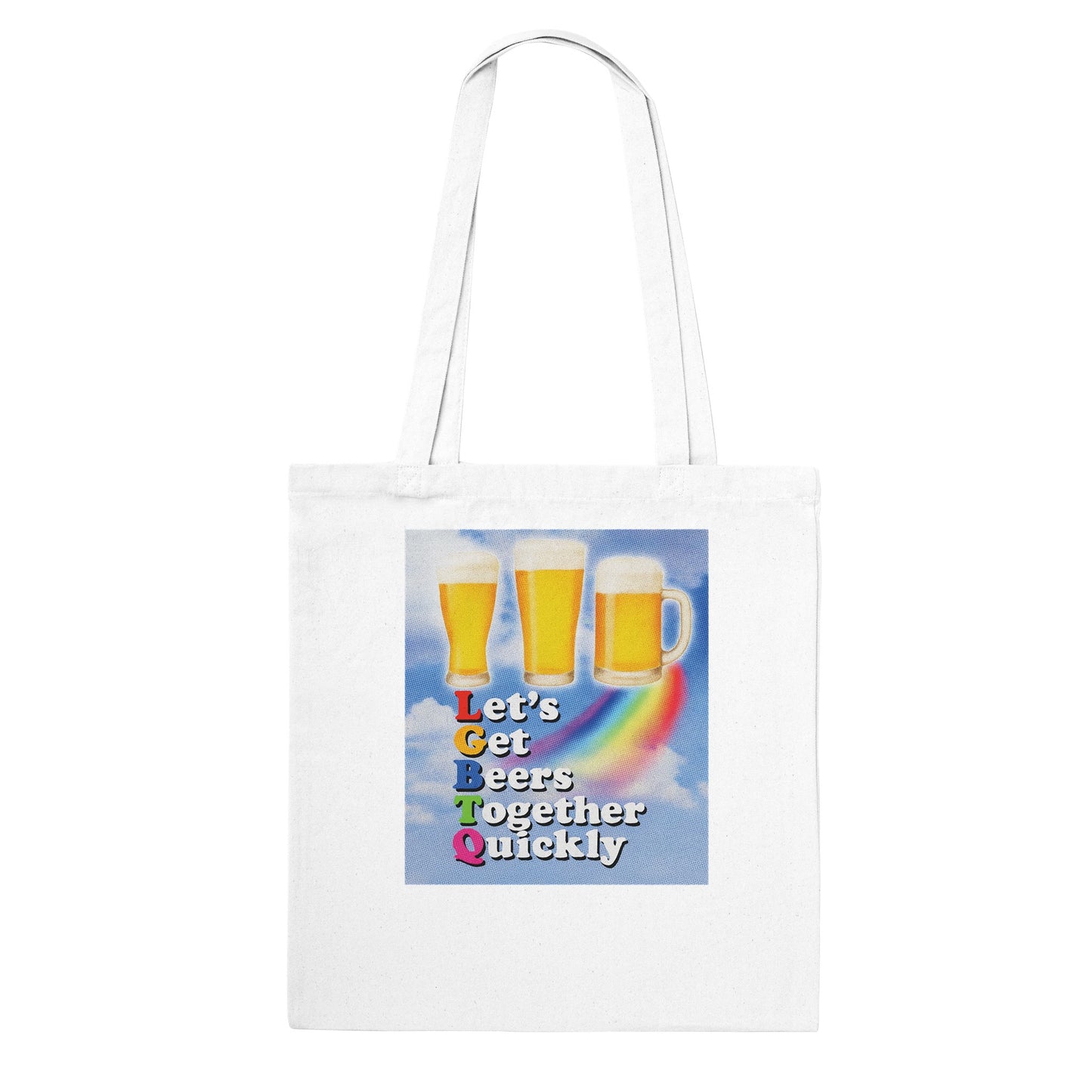 Tote Bag ICE LGBTQ Beers Cotton Tote Bag ~ GAYSBIE PREMIUM MATERIALS