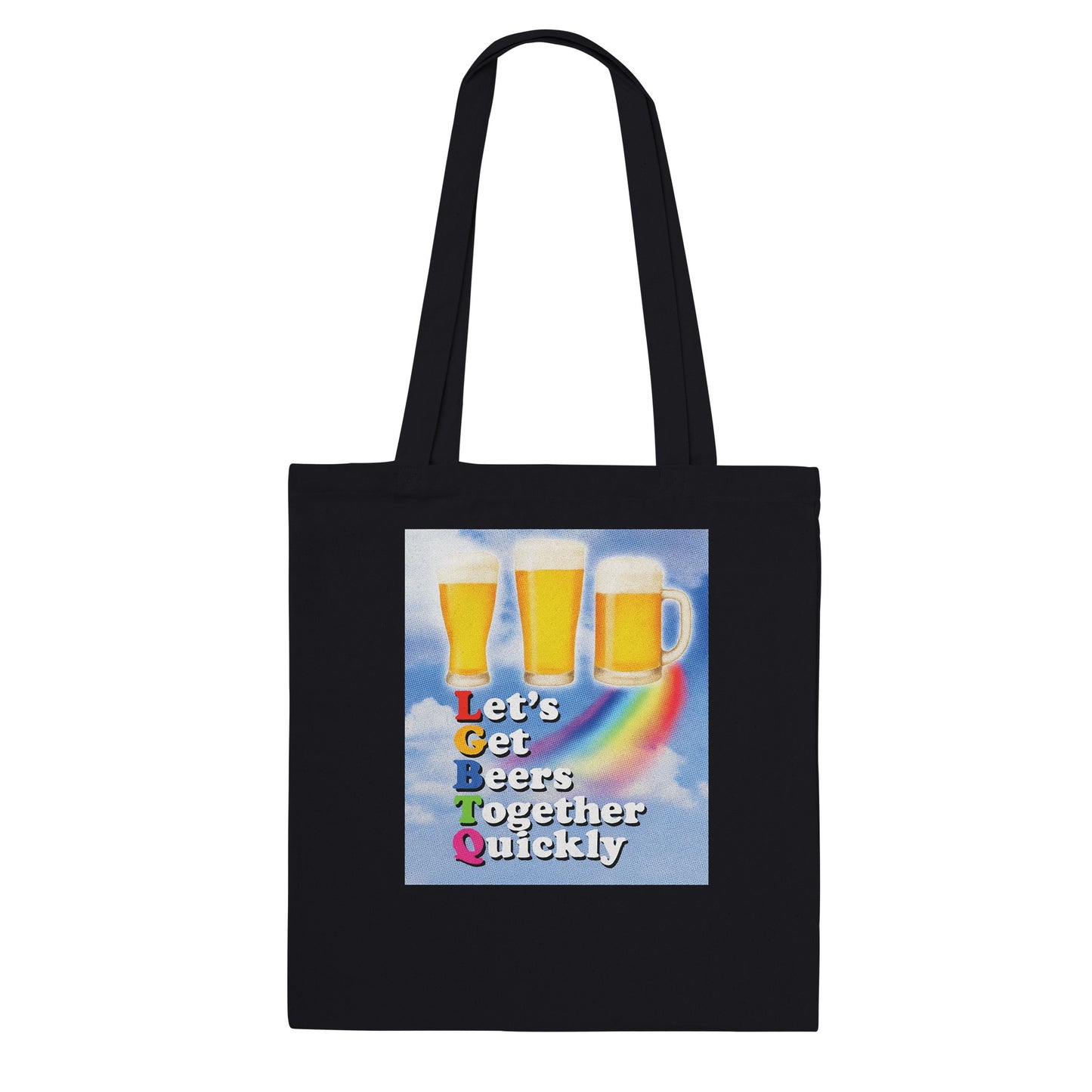 Tote Bag MIDNIGHT LGBTQ Beers Cotton Tote Bag ~ GAYSBIE PREMIUM MATERIALS