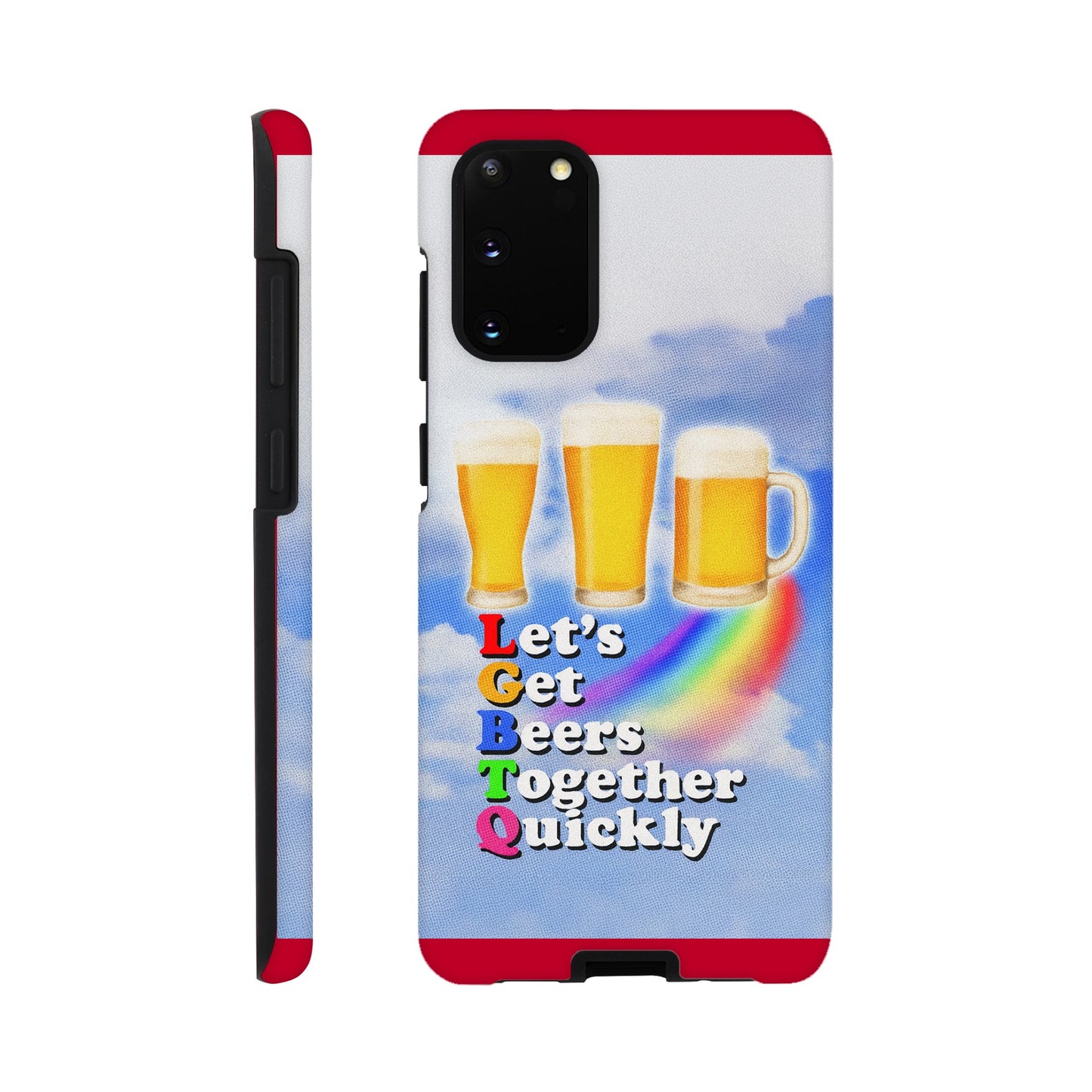 Android Case Galaxy S20 LGBTQ Beers Tough Android Case ~ GAYSBIE PREMIUM MATERIALS