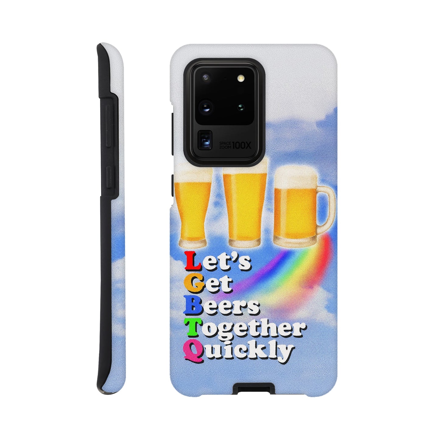 Android Case Galaxy S20 Ultra LGBTQ Beers Tough Android Case ~ GAYSBIE PREMIUM MATERIALS