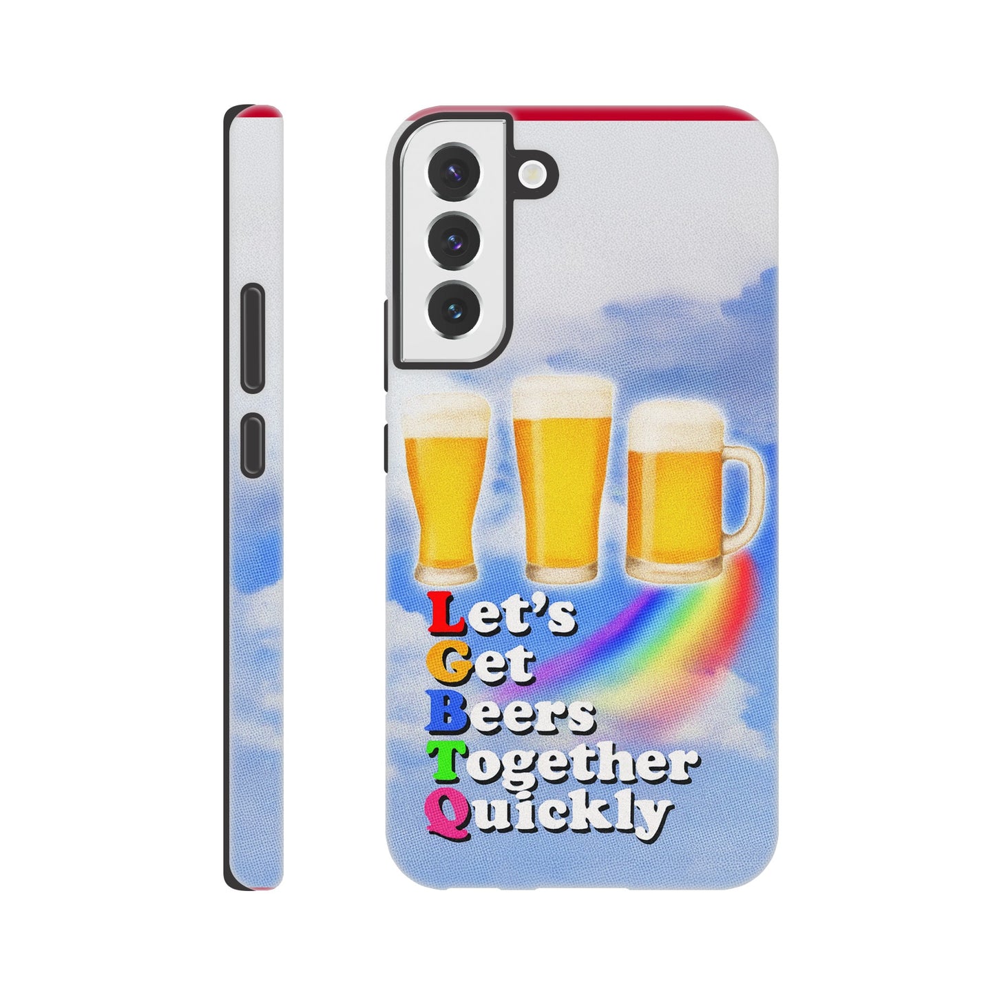 Android Case Galaxy S22 Plus LGBTQ Beers Tough Android Case ~ GAYSBIE PREMIUM MATERIALS