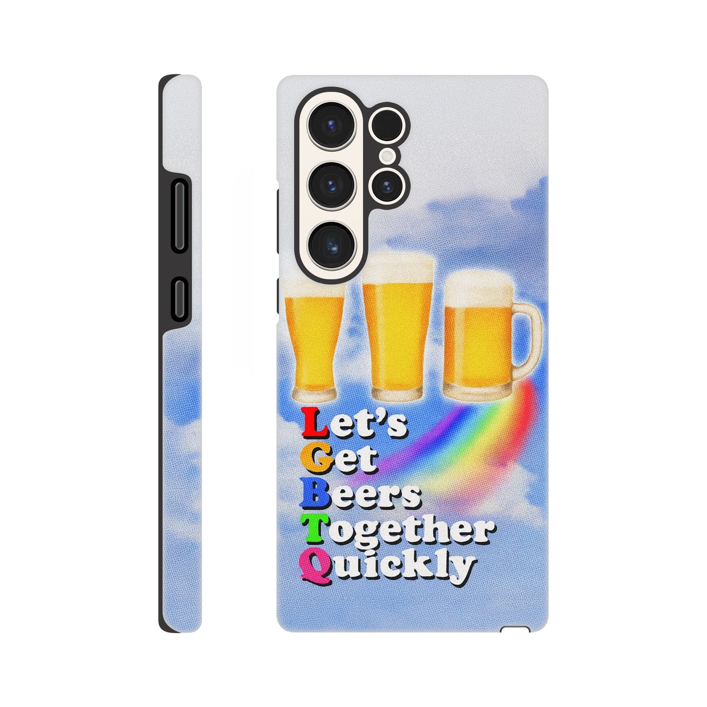 Android Case Galaxy S23 Ultra LGBTQ Beers Tough Android Case ~ GAYSBIE PREMIUM MATERIALS