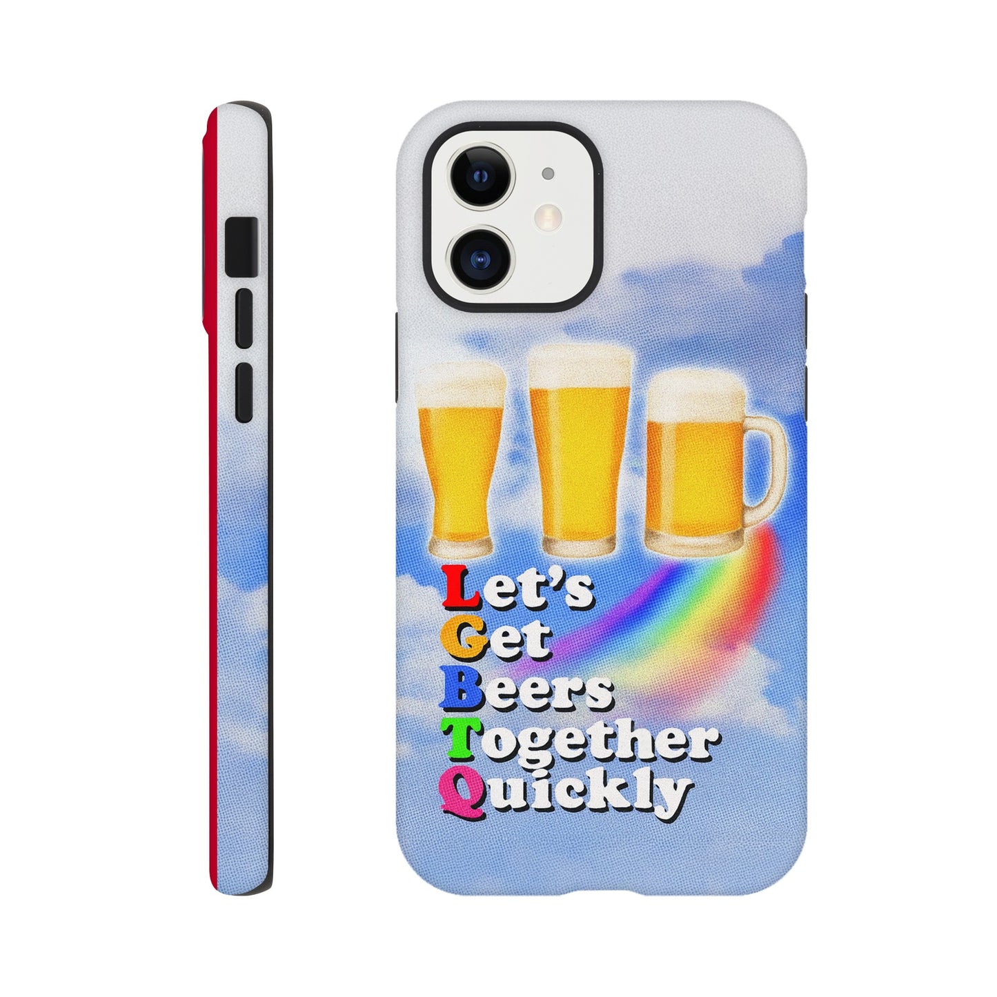 iPhone Case iPhone 12 LGBTQ Beers Tough iPhone Case ~ GAYSBIE PREMIUM MATERIALS