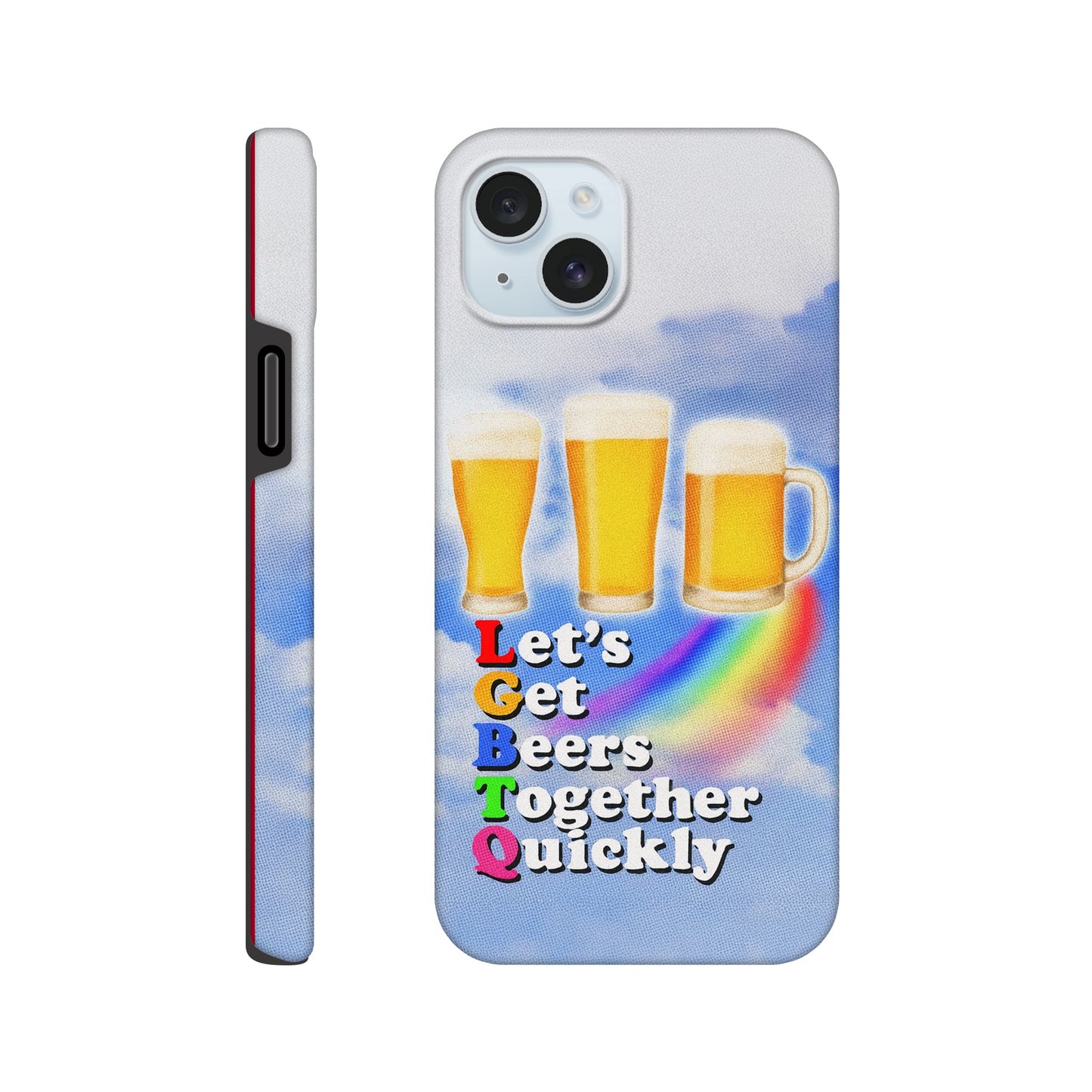 iPhone Case iPhone 15 Plus LGBTQ Beers Tough iPhone Case ~ GAYSBIE PREMIUM MATERIALS