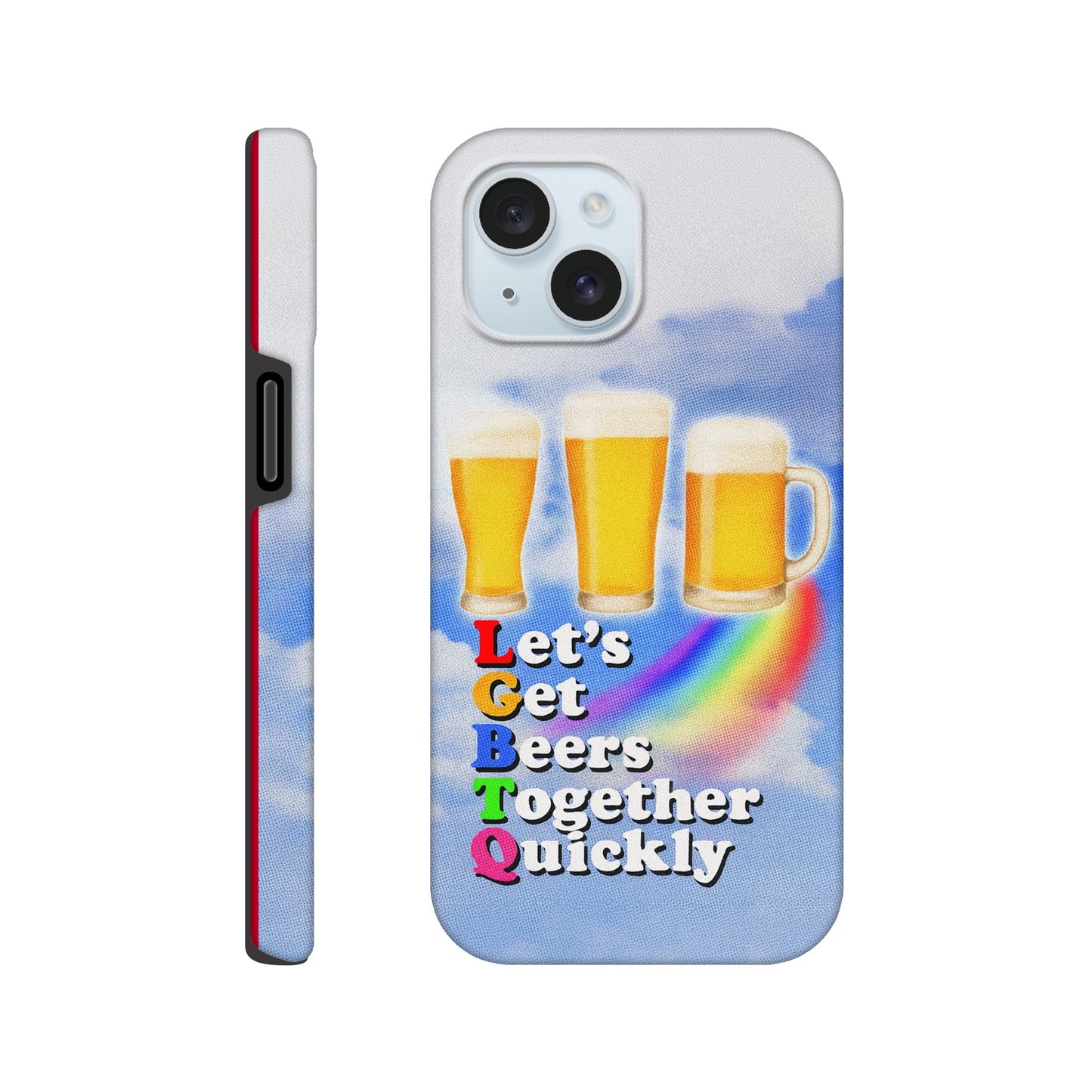 iPhone Case iPhone 15 LGBTQ Beers Tough iPhone Case ~ GAYSBIE PREMIUM MATERIALS