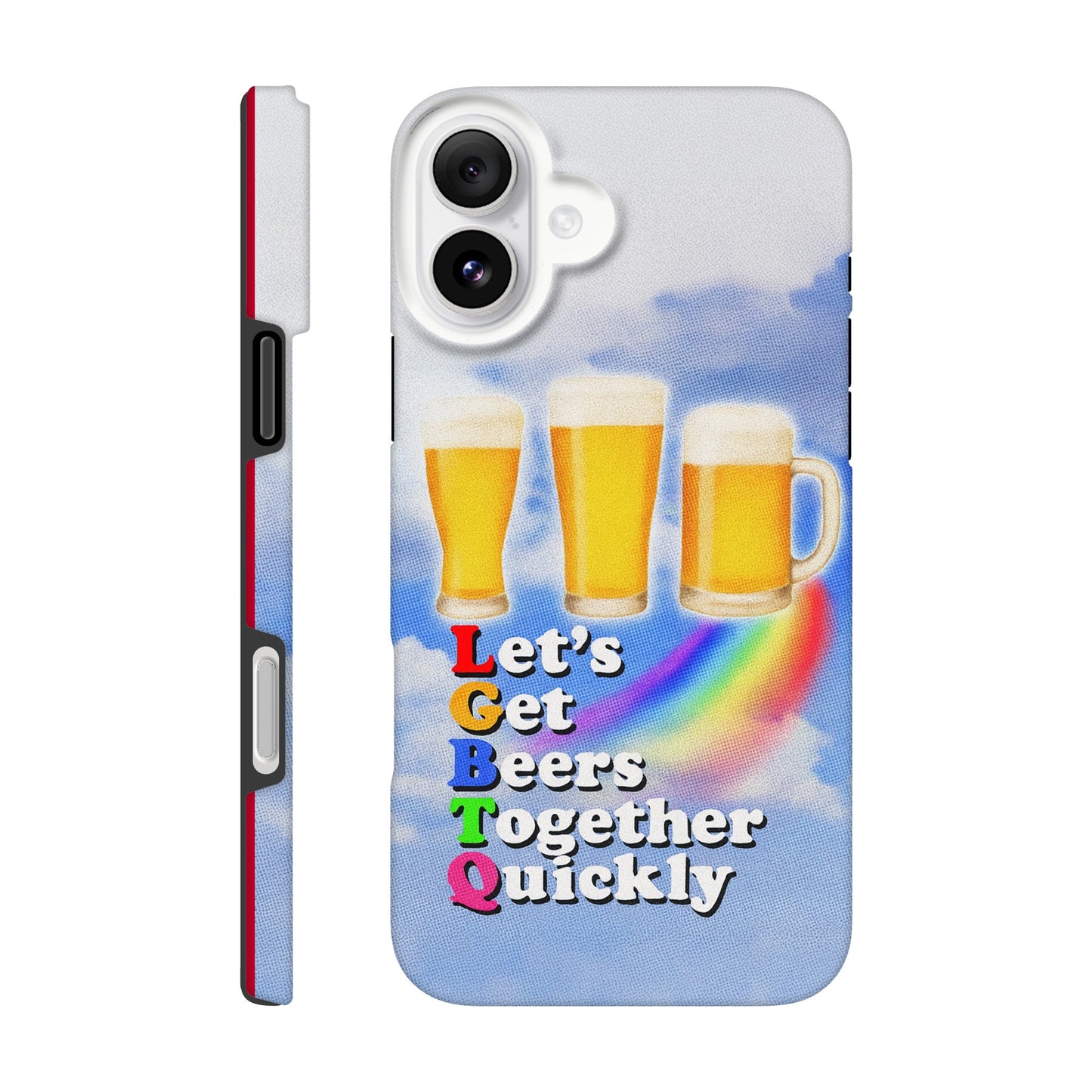 iPhone Case iPhone 16 Plus LGBTQ Beers Tough iPhone Case ~ GAYSBIE PREMIUM MATERIALS