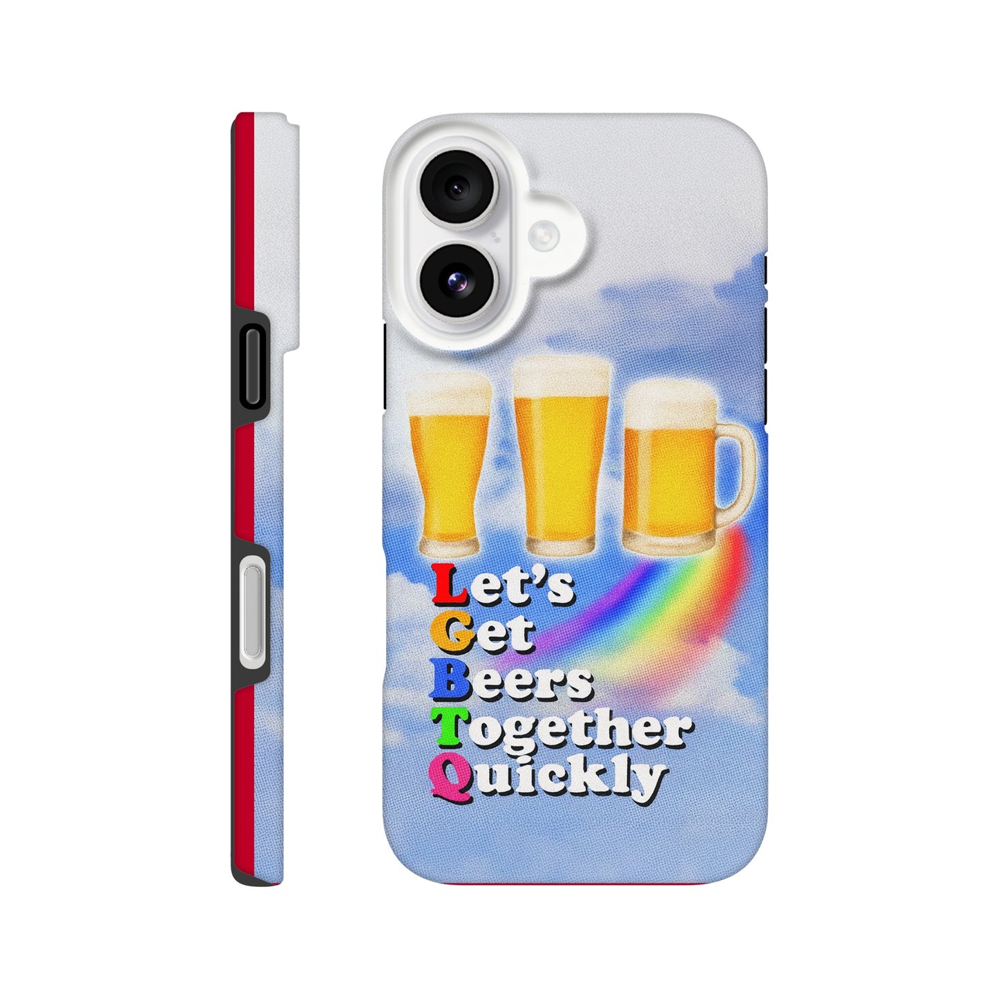 iPhone Case iPhone 16 LGBTQ Beers Tough iPhone Case ~ GAYSBIE PREMIUM MATERIALS