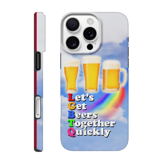 iPhone Case iPhone 16 Pro Max LGBTQ Beers Tough iPhone Case ~ GAYSBIE PREMIUM MATERIALS