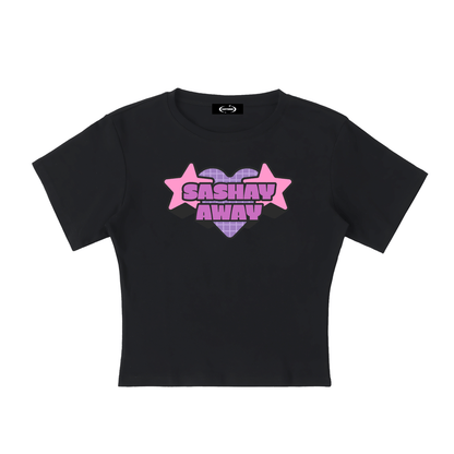 Black / S Lightweight Cocoon Shape Short Sleeve Top ODMPOD