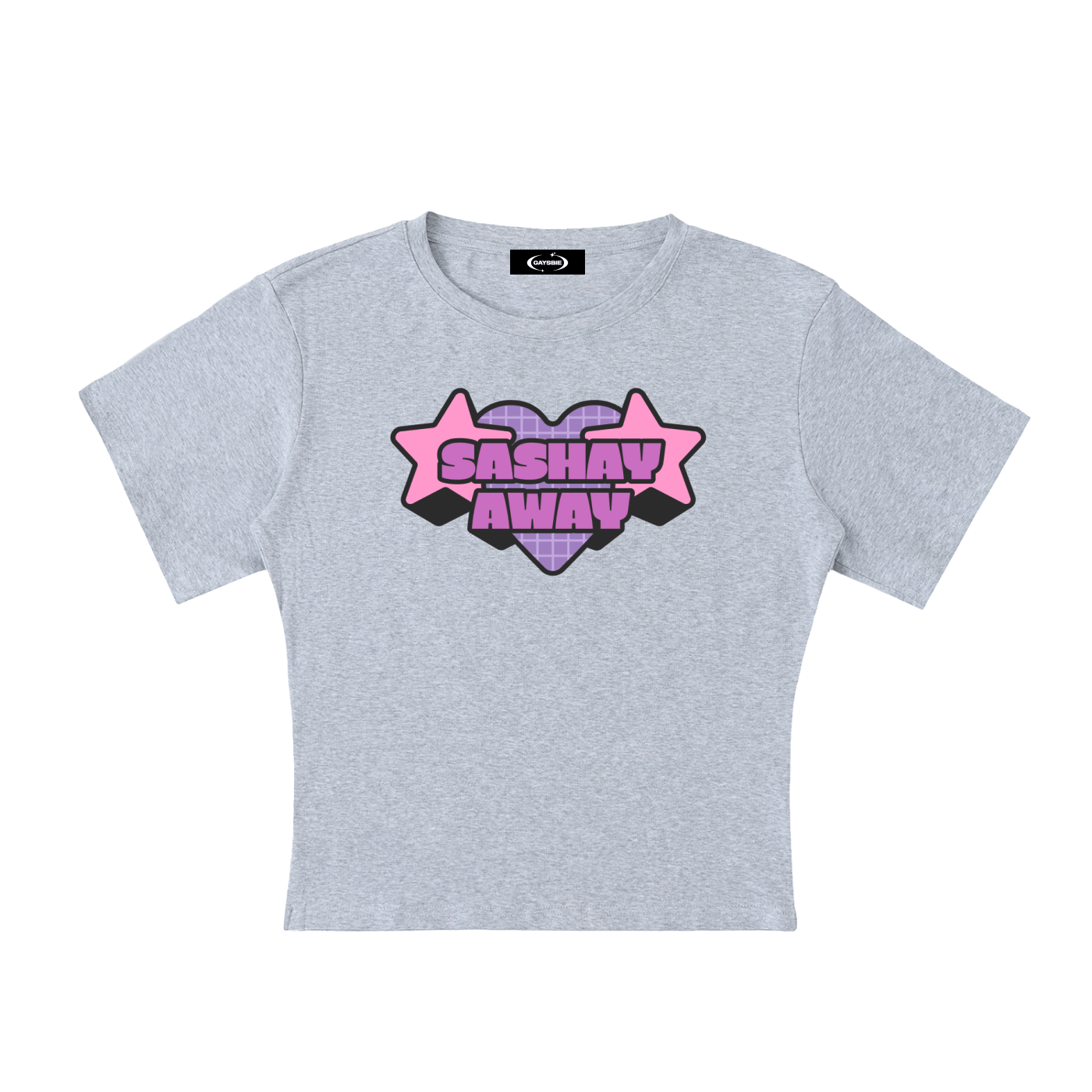 Flower Gray / S Lightweight Cocoon Shape Short Sleeve Top ODMPOD
