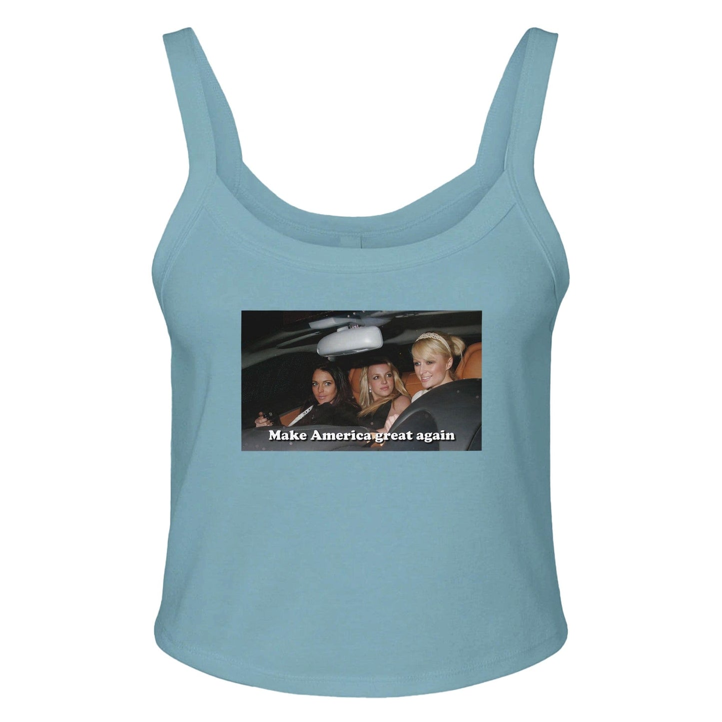 Ribbed Tank BLUEY / XS Make America Great Baby Ribbed Tank ~ GAYSBIE PREMIUM MATERIALS