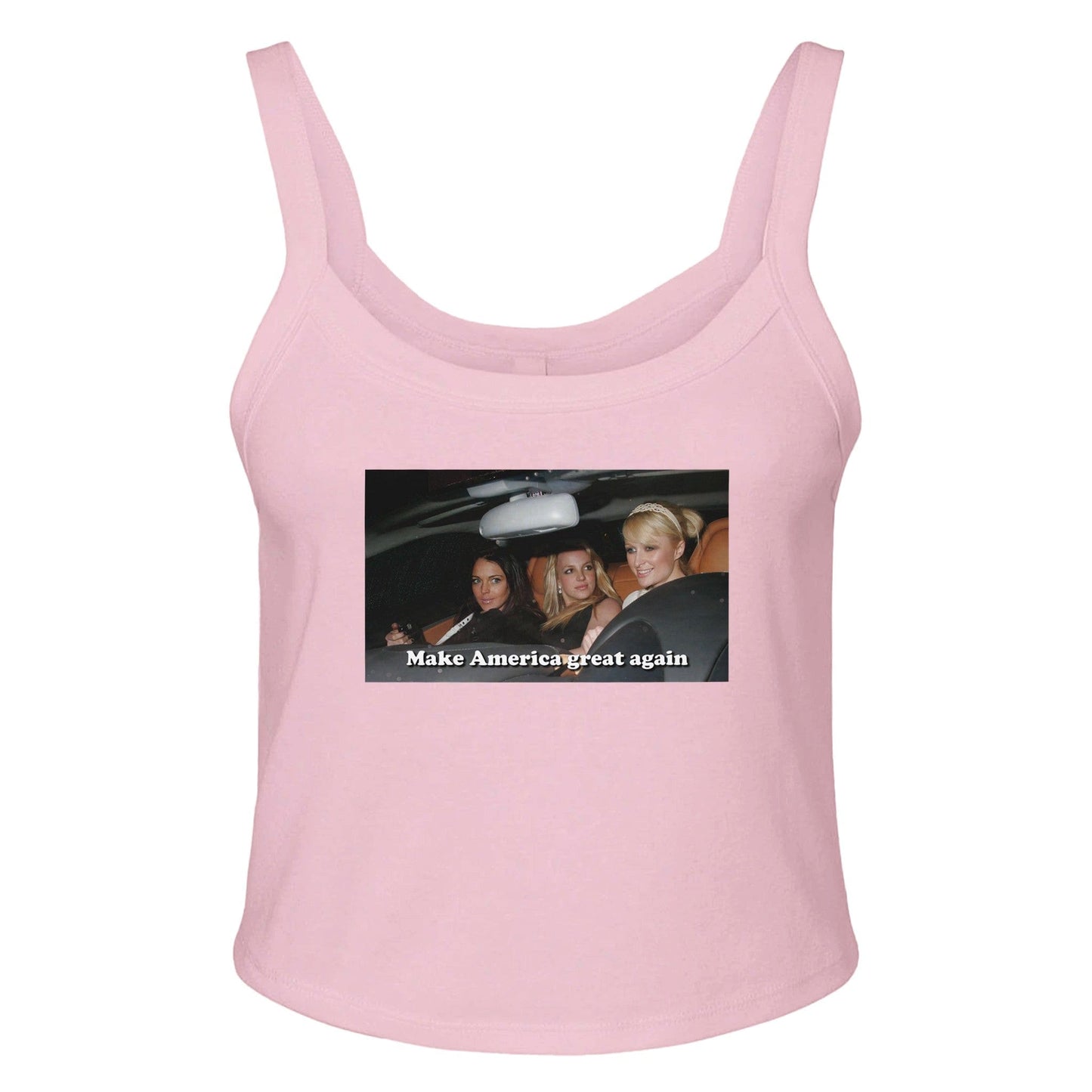 Ribbed Tank BUBBLEGUM / XS Make America Great Baby Ribbed Tank ~ GAYSBIE PREMIUM MATERIALS
