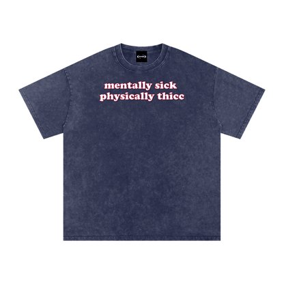 Royal Blue / S mentally sick physically thicc Premium Oversized Tee ~ GAYSBIE ODMPOD