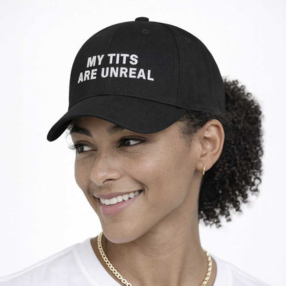 Caps MY TIT'S ARE UNREAL Embroidered Cap ~ GAYSBIE PREMIUM MATERIALS