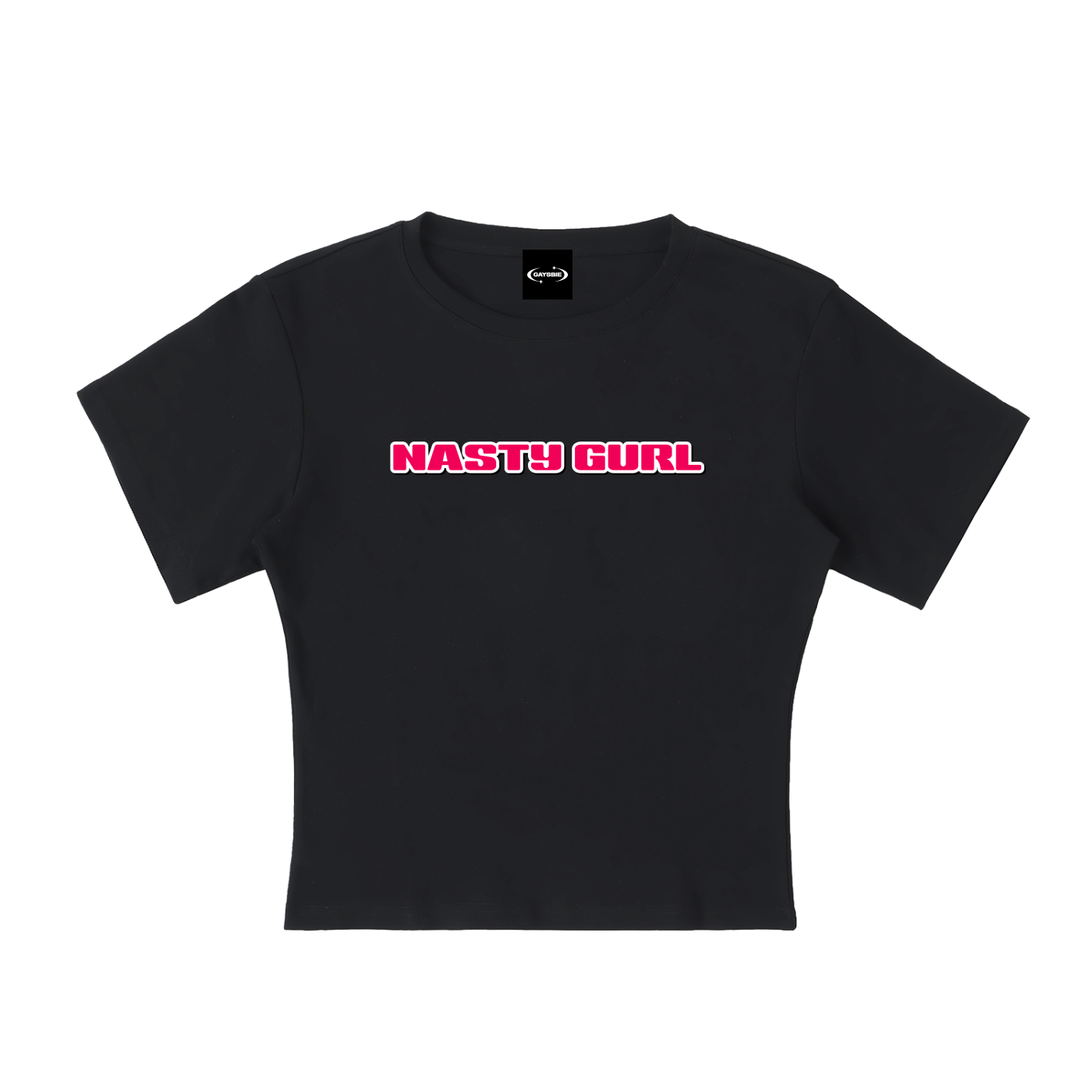 Baby Tee MIDNIGHT / S NASTY GURL Baby Tee ~ GAYSBIE PREMIUM MATERIALS