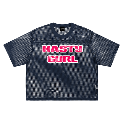 Mesh Tee ECLIPSE / S NASTY GURL Boxy Mesh Tee ~ GAYSBIE PREMIUM MATERIALS