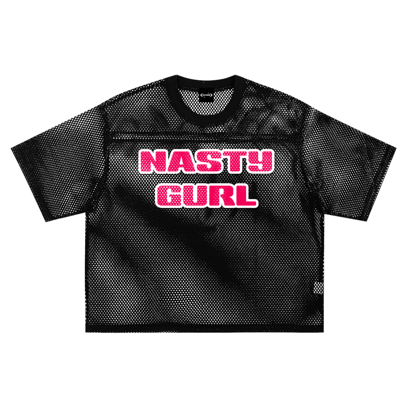 Mesh Tee MIDNIGHT / S NASTY GURL Boxy Mesh Tee ~ GAYSBIE PREMIUM MATERIALS
