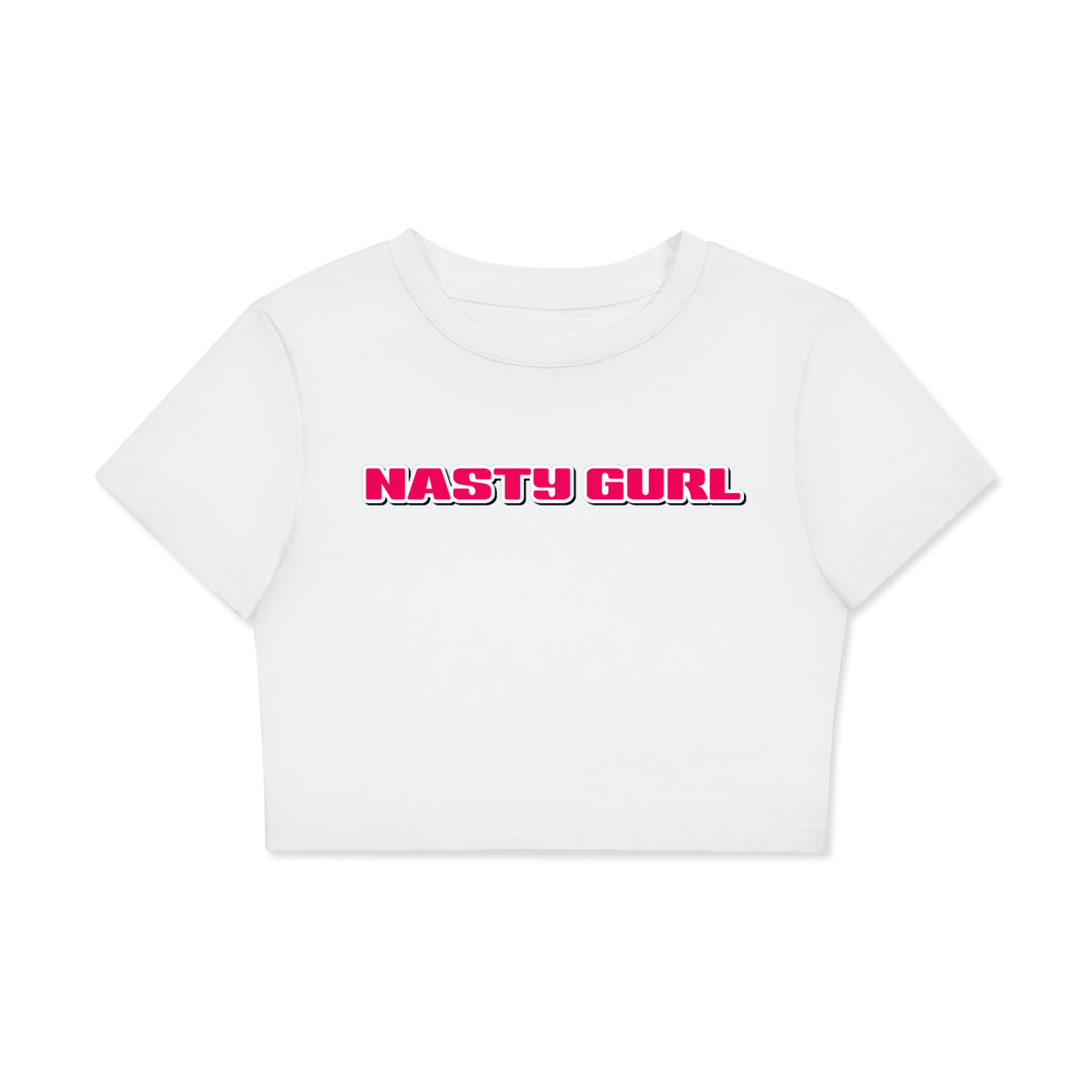 Crop Tee ICE / XS NASTY GURL Crop Tee ~ GAYSBIE PREMIUM MATERIALS