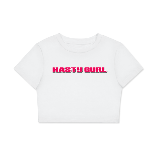 Crop Tee ICE / XS NASTY GURL Crop Tee ~ GAYSBIE PREMIUM MATERIALS