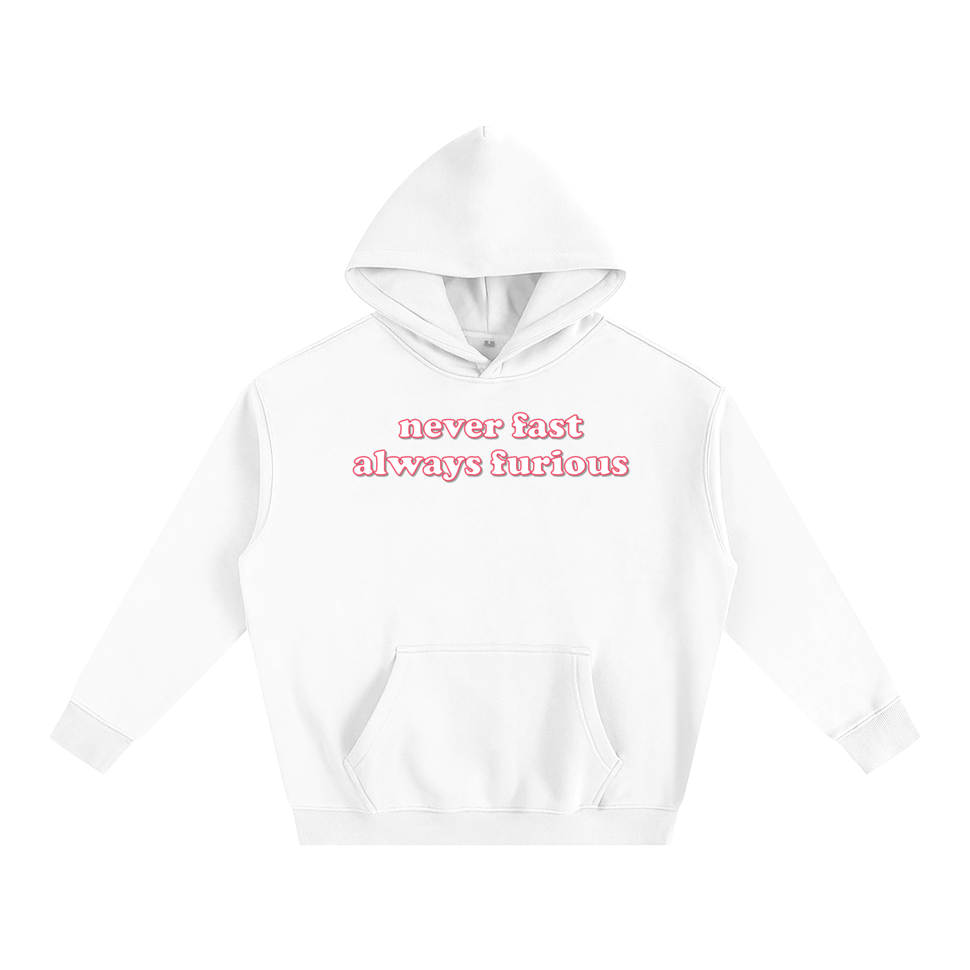 Premium Hood ICE / S never fast always furious Heavy Fleece Hoodie ~ GAYSBIE PREMIUM MATERIALS