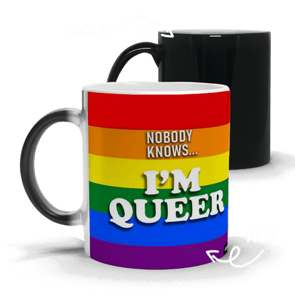 Drinkware 'Nobody Knows... I'M QUEER' Mug PREMIUM MATERIALS