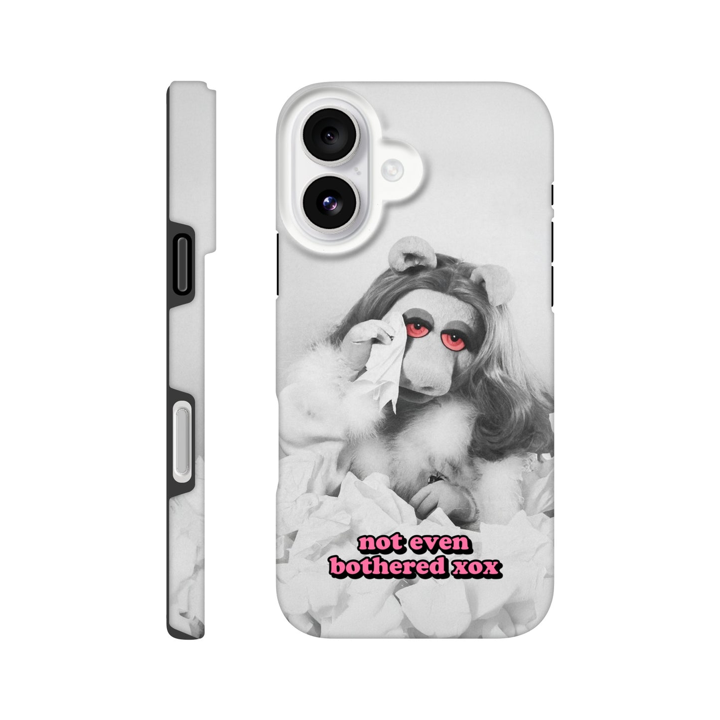 iPhone Case iPhone 16 not even bothered Piggy Tough iPhone Case ~ GAYSBIE PREMIUM MATERIALS