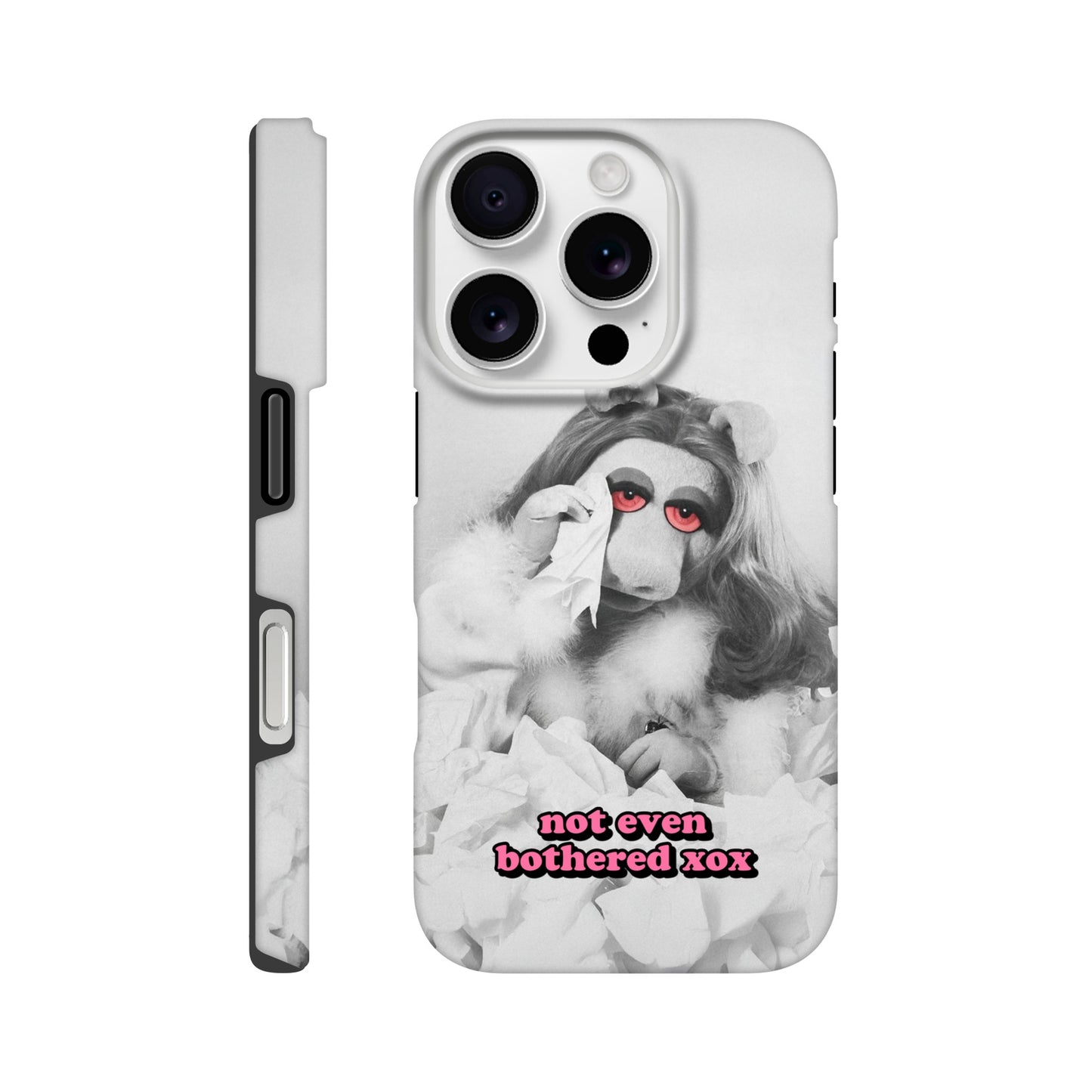 iPhone Case iPhone 16 Pro not even bothered Piggy Tough iPhone Case ~ GAYSBIE PREMIUM MATERIALS