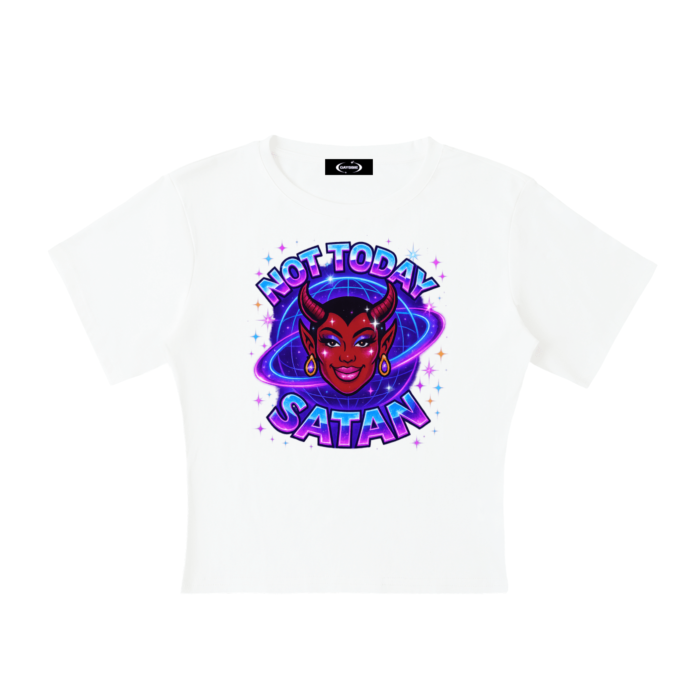 Baby Tank ICE / S NOT TODAY SATAN Baby Tee ~ GAYSBIE PREMIUM MATERIALS