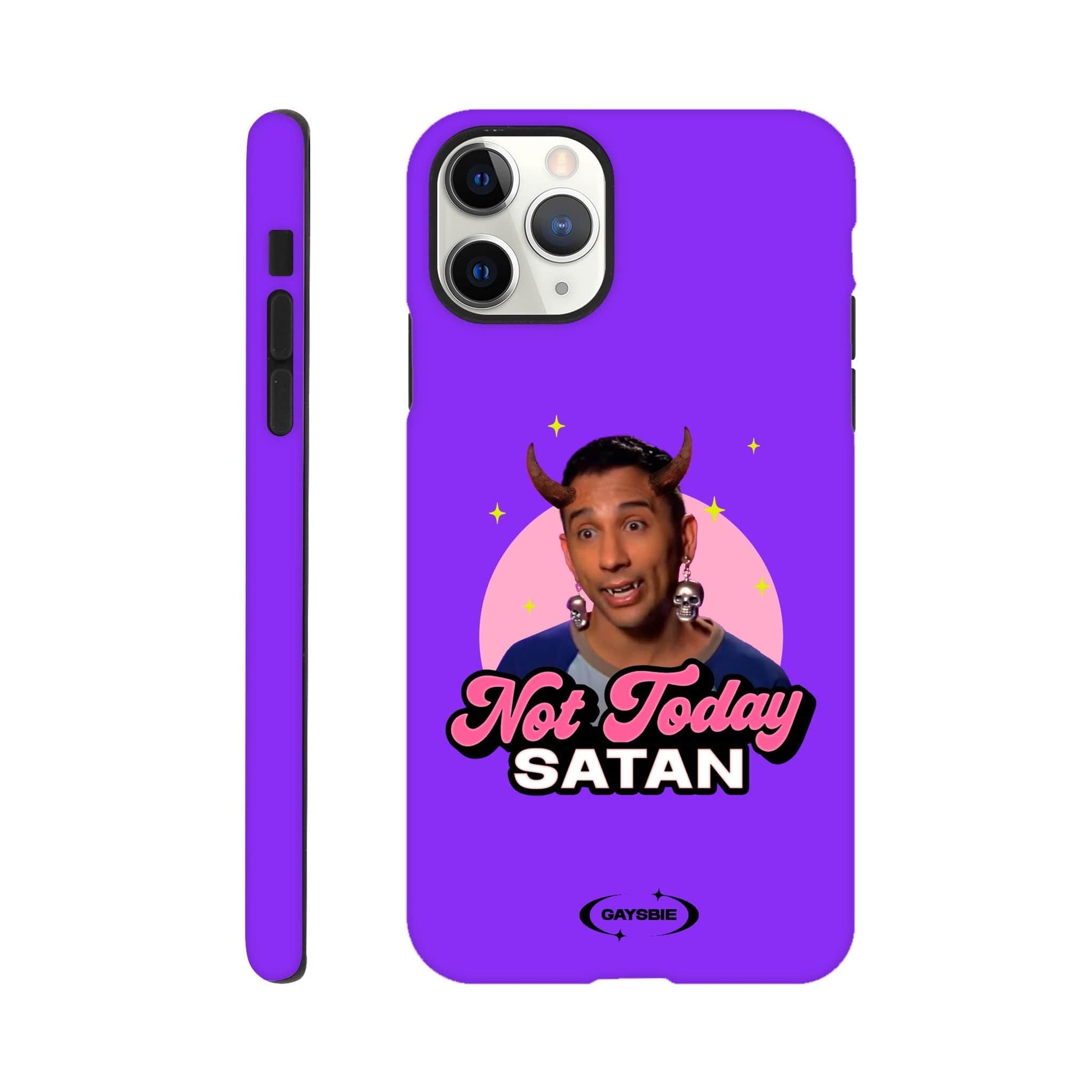 Print Material iPhone 11 Pro Max / GRAPE Not Today Satan iPhone Case ~ GAYSBIE GAYSBIE SHOP