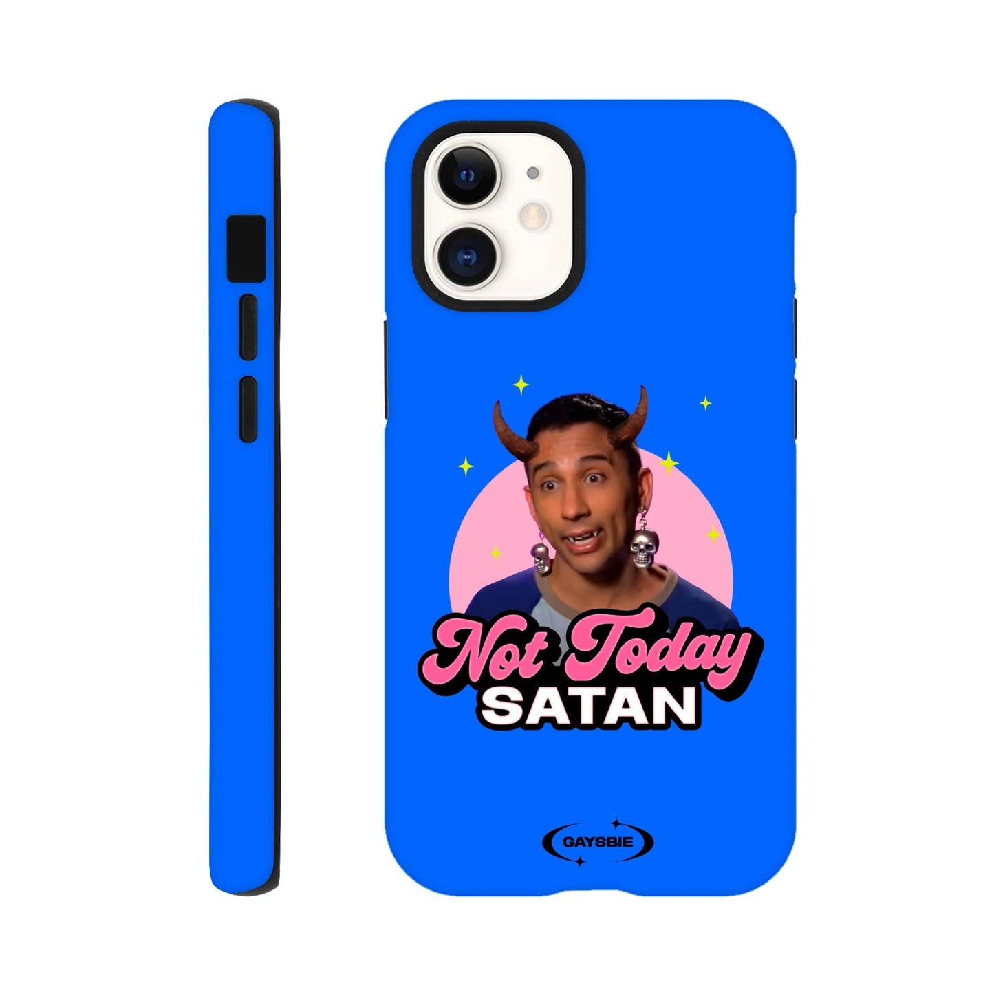 Print Material iPhone 12 Mini / OCEAN Not Today Satan iPhone Case ~ GAYSBIE GAYSBIE SHOP