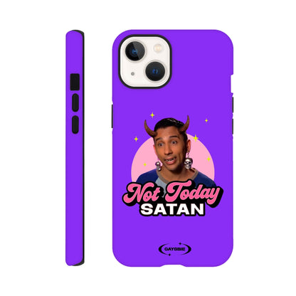Print Material iPhone 13 / GRAPE Not Today Satan iPhone Case ~ GAYSBIE GAYSBIE SHOP