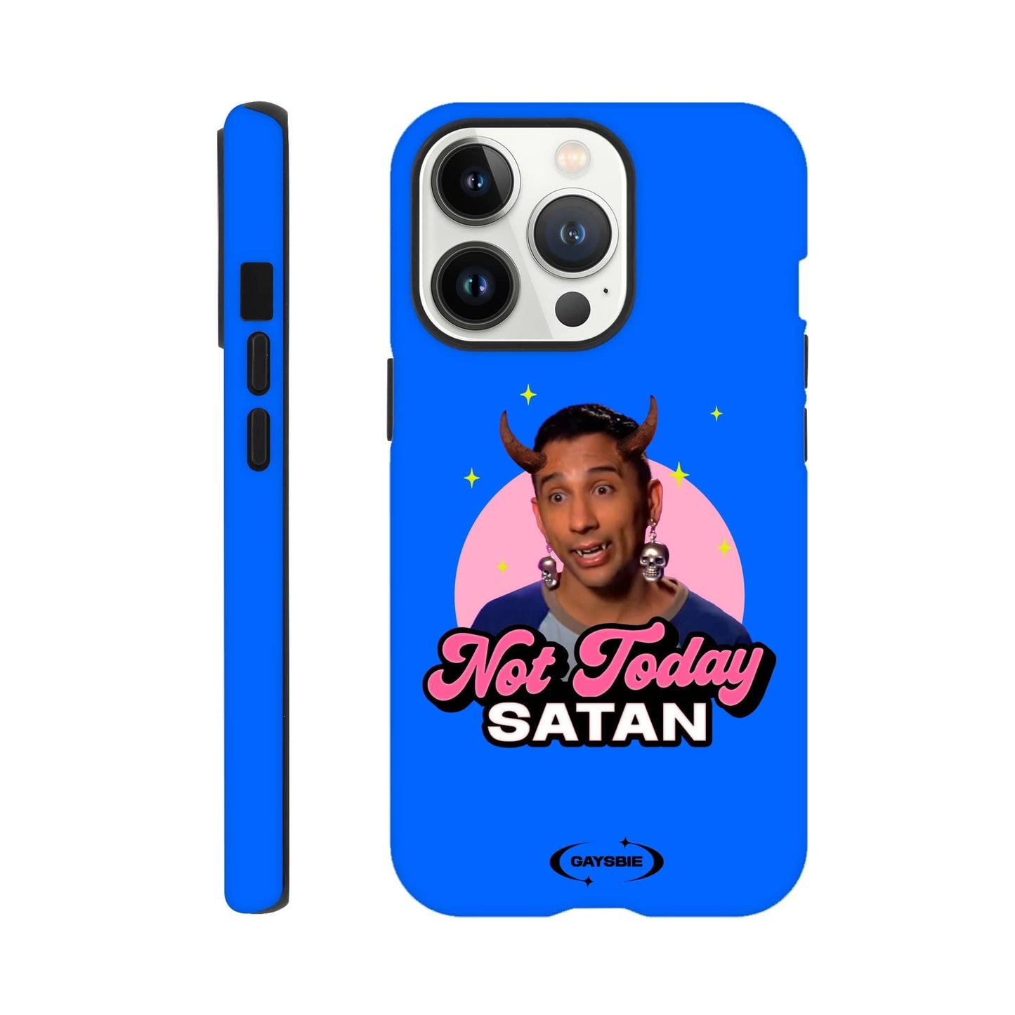 Print Material iPhone 13 Pro / OCEAN Not Today Satan iPhone Case ~ GAYSBIE GAYSBIE SHOP