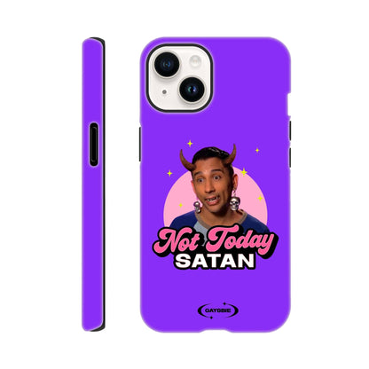 Print Material iPhone 14 / GRAPE Not Today Satan iPhone Case ~ GAYSBIE GAYSBIE SHOP