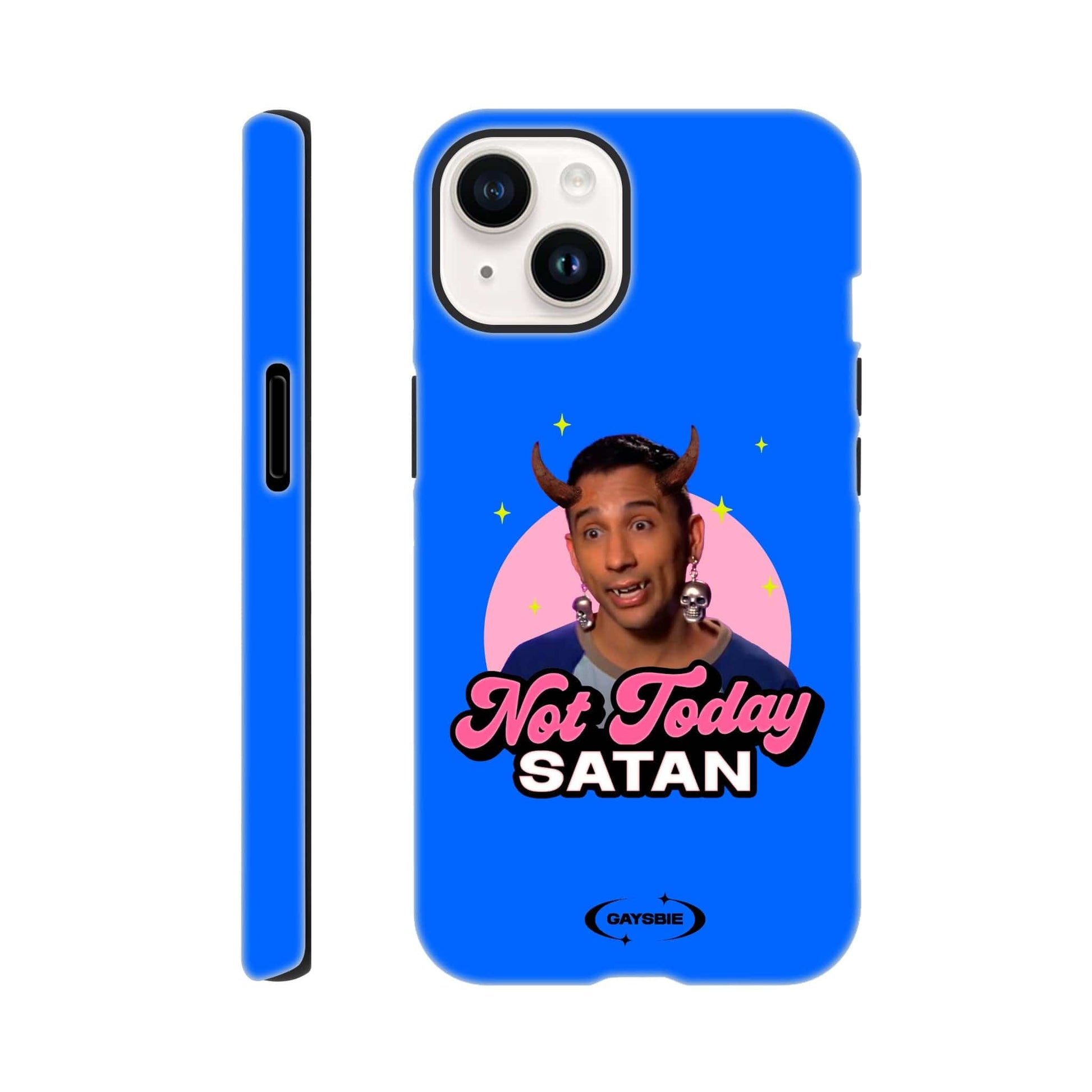 Print Material iPhone 14 / OCEAN Not Today Satan iPhone Case ~ GAYSBIE GAYSBIE SHOP