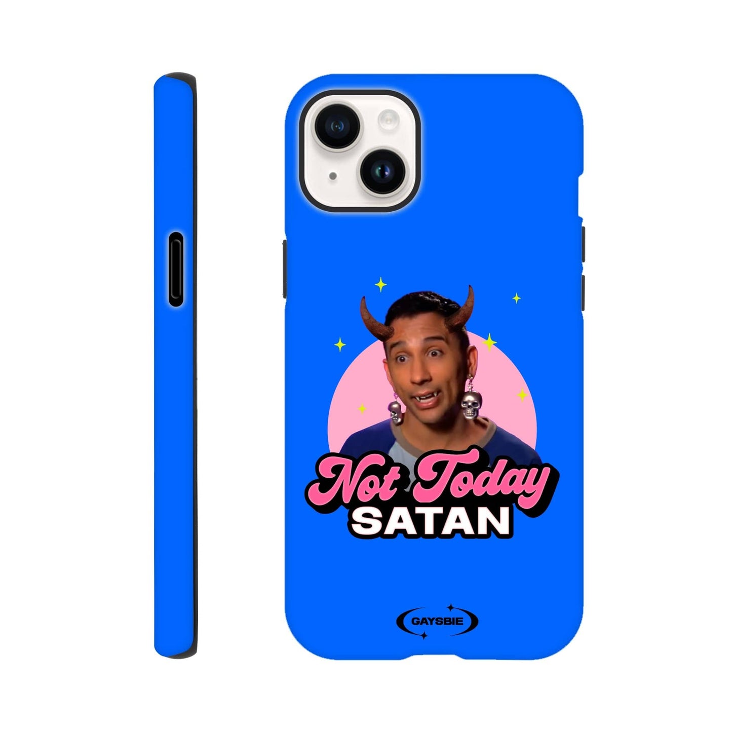 Print Material iPhone 14 Plus / OCEAN Not Today Satan iPhone Case ~ GAYSBIE GAYSBIE SHOP