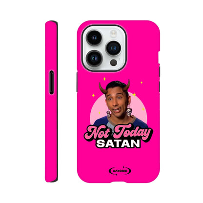 Print Material iPhone 14 Pro / CANDY Not Today Satan iPhone Case ~ GAYSBIE GAYSBIE SHOP