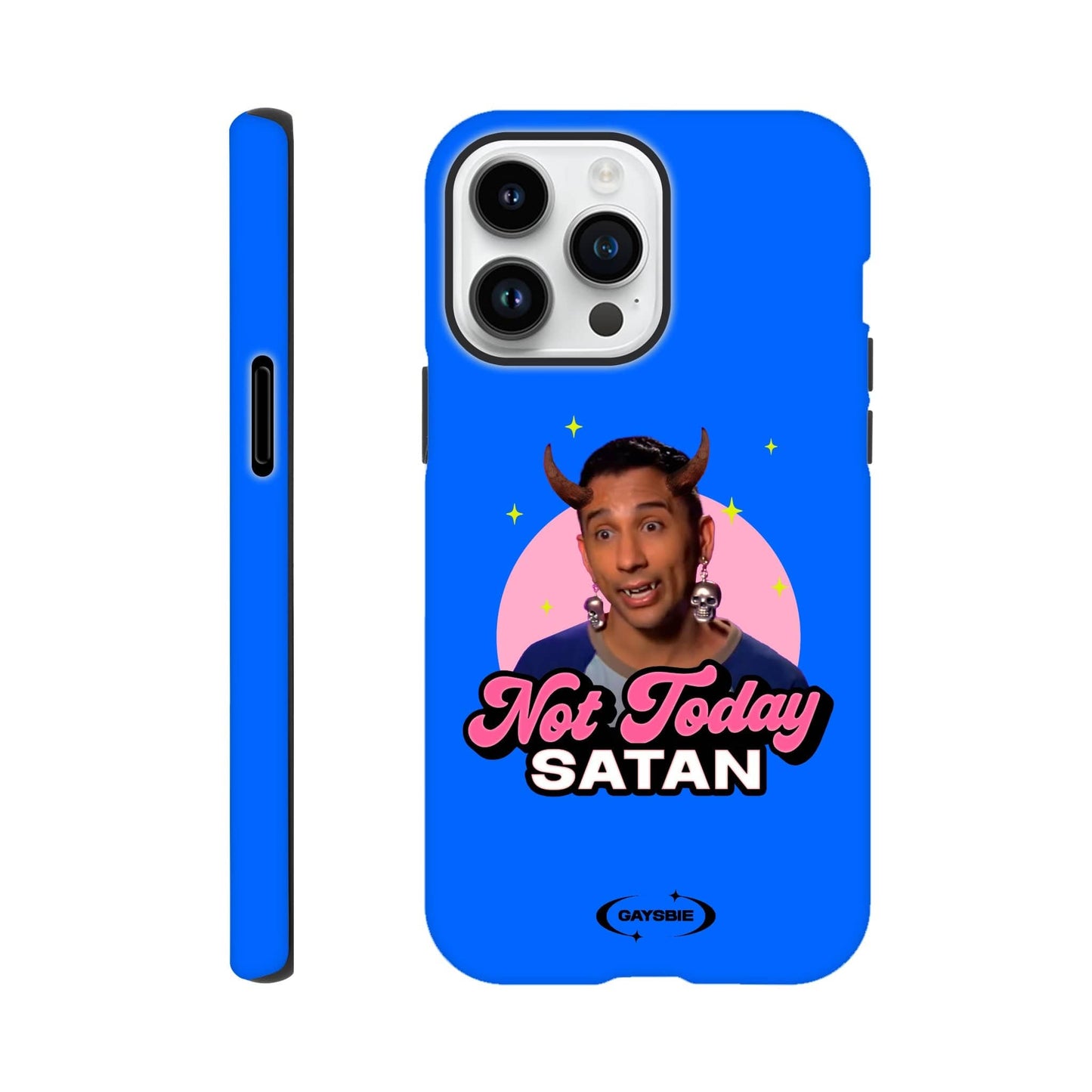 Print Material iPhone 14 Pro Max / OCEAN Not Today Satan iPhone Case ~ GAYSBIE GAYSBIE SHOP