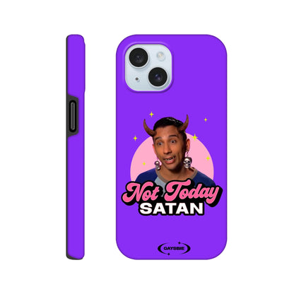 Print Material iPhone 15 / GRAPE Not Today Satan iPhone Case ~ GAYSBIE GAYSBIE SHOP