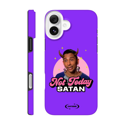 Print Material iPhone 16 Plus / GRAPE Not Today Satan iPhone Case ~ GAYSBIE GAYSBIE SHOP
