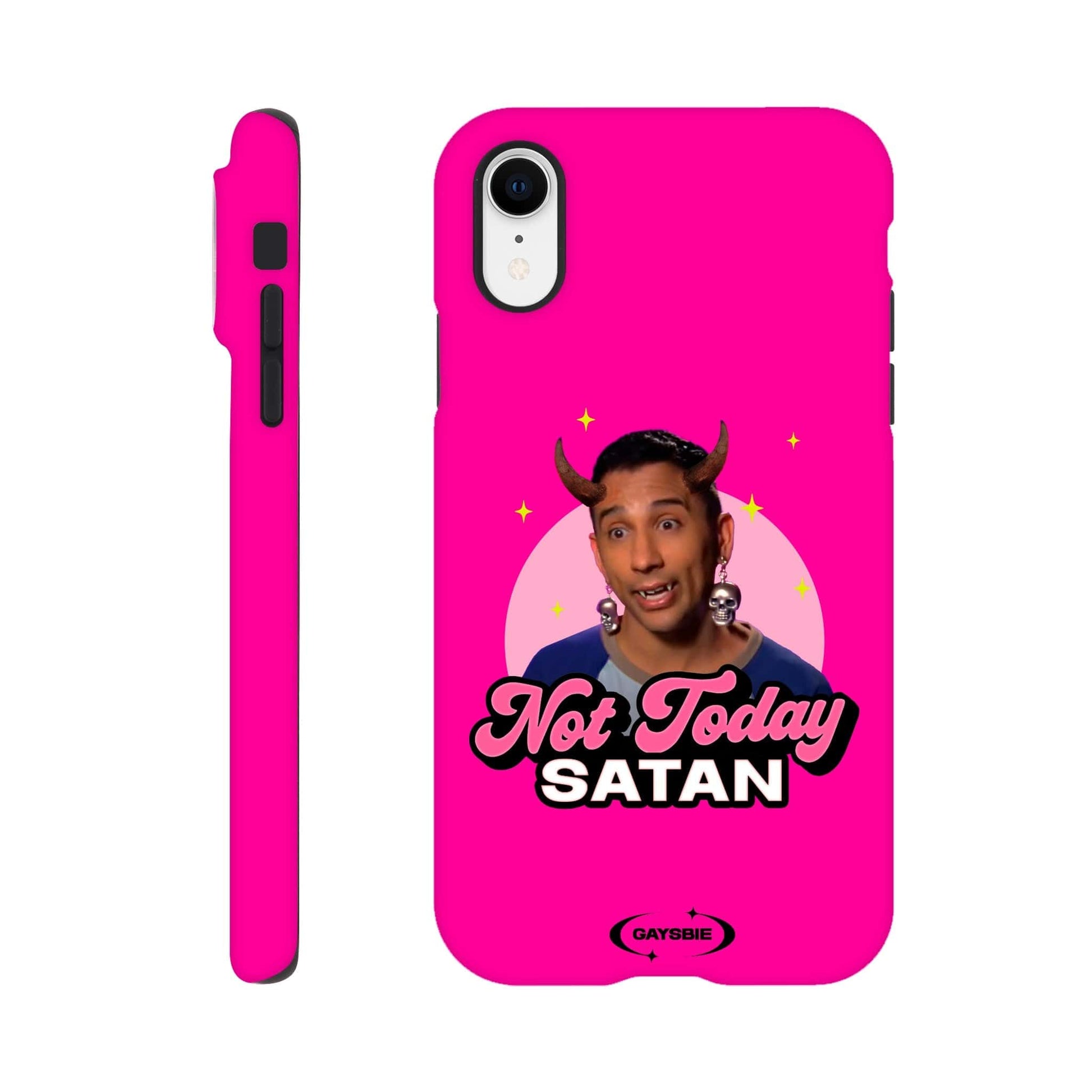 Print Material iPhone XR / CANDY Not Today Satan iPhone Case ~ GAYSBIE GAYSBIE SHOP