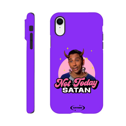 Print Material iPhone XR / GRAPE Not Today Satan iPhone Case ~ GAYSBIE GAYSBIE SHOP