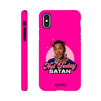 Print Material iPhone XS / CANDY Not Today Satan iPhone Case ~ GAYSBIE GAYSBIE SHOP