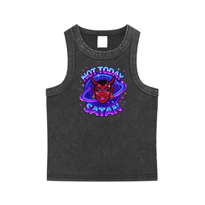 Baby Tank MIDNIGHT / S NOT TODAY SATAN Premium Baby Tank ~ GAYSBIE PREMIUM MATERIALS