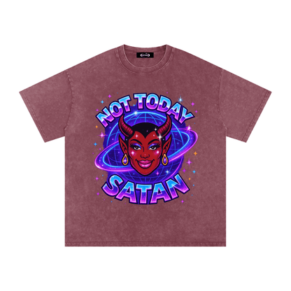 Oversize Tee SPICY / S NOT TODAY SATAN Premium Oversized Tee ~ GAYSBIE PREMIUM MATERIALS
