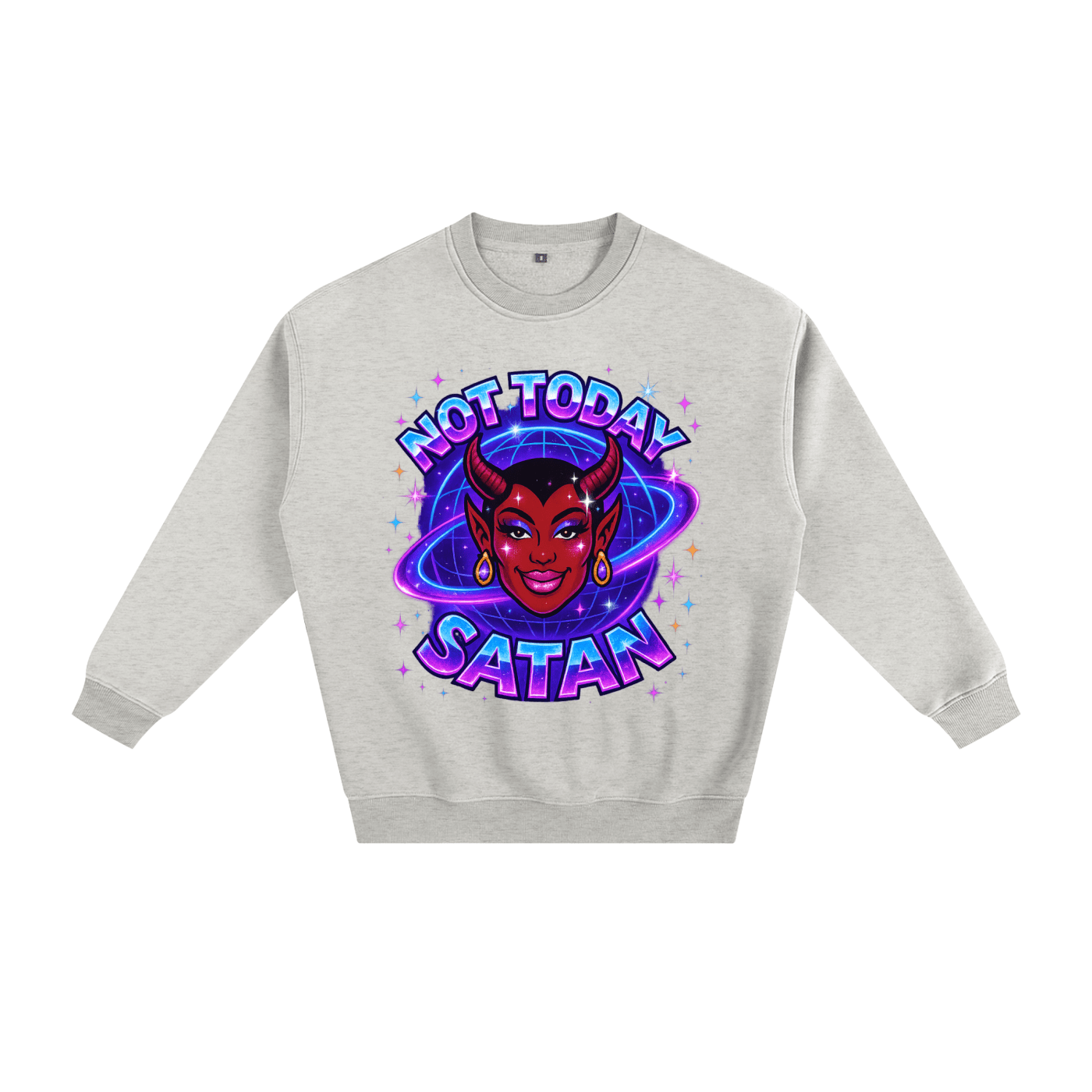 Premium Sweat OATS / S NOT TODAY SATAN Thick Fleece Sweat ~ GAYBSIE PREMIUM MATERIALS