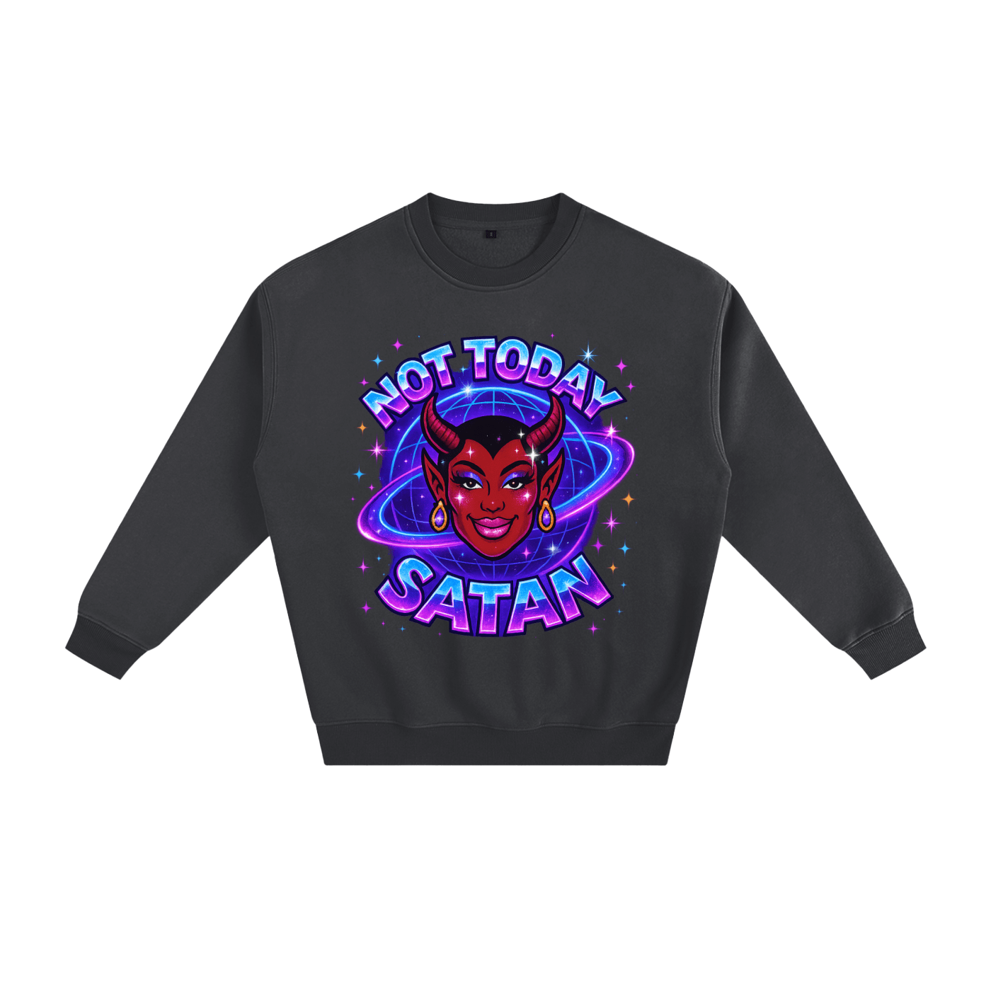 Premium Sweat STORM / S NOT TODAY SATAN Thick Fleece Sweat ~ GAYBSIE PREMIUM MATERIALS