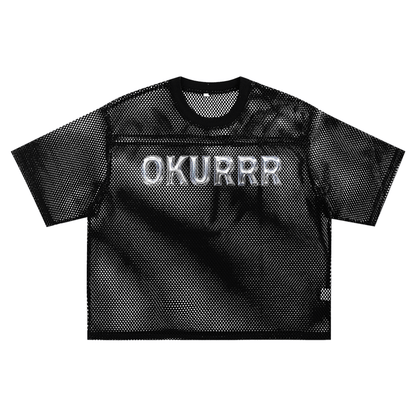 Mesh Tee MIDNIGHT / S OKURR Boxy Mesh Tee ~ GAYBSIE PREMIUM MATERIALS