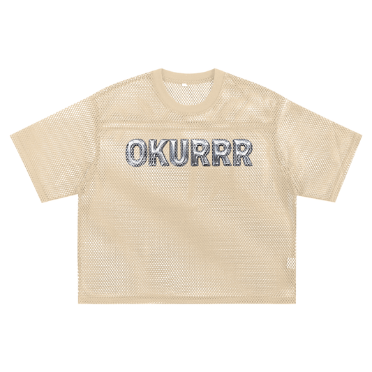 Mesh Tee PEACHY / S OKURR Boxy Mesh Tee ~ GAYBSIE PREMIUM MATERIALS